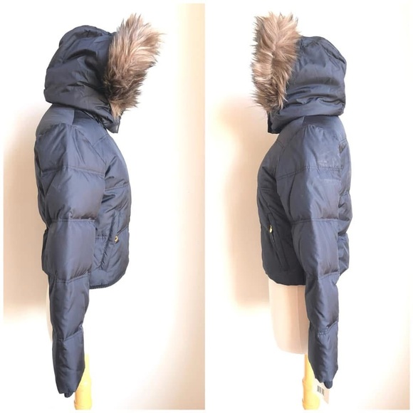 NEW S NINE WEST Quilt Jacket Down Hood - Picture 8 of 16